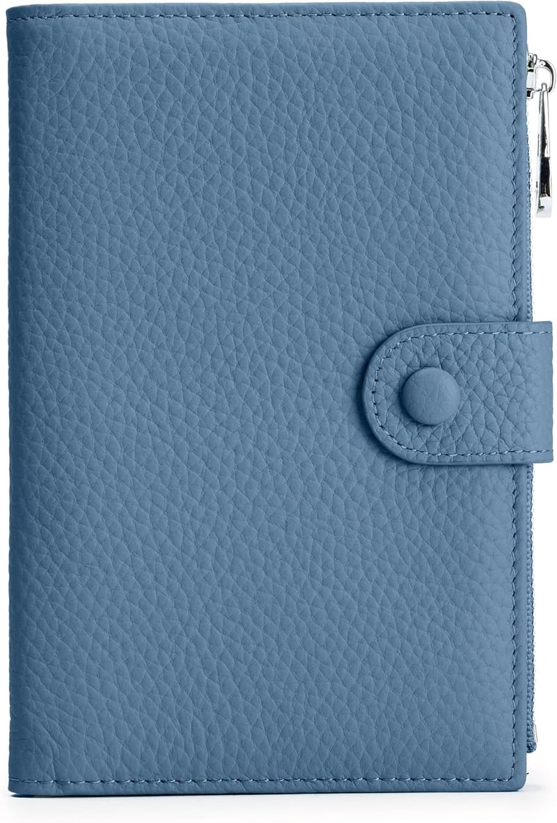 EutDett RFID passport holder for travel, Leather Passport Wallet for Women with Zippered Coins Pocket and SIM Slots, Passport Cover Case for Travel - Image 1